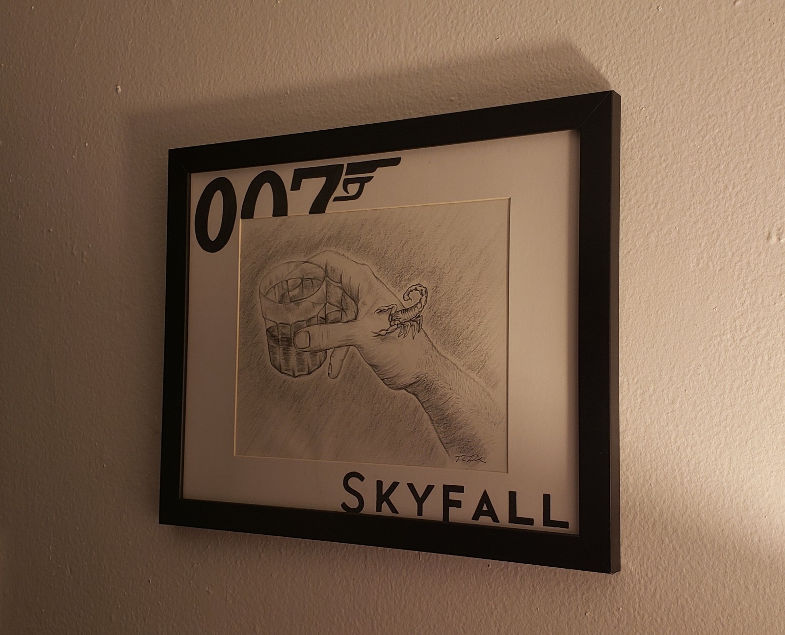 007 Skyfall – Scorpion Drink, Custom Sketched Portrait