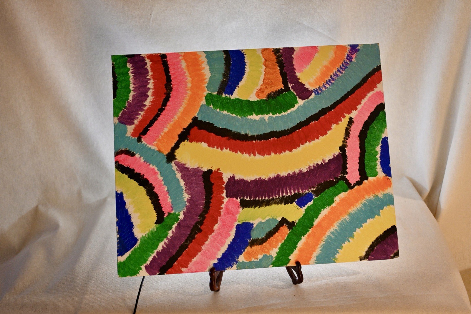 Abstract Original Painting From Gallery Closure. Artist Unknown