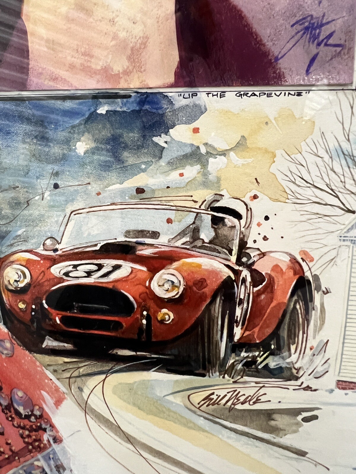 A.F.A.S. Members Watercolor Collage, Tom Fritz, Ken Eberts, WM.A. Motta, AFAS