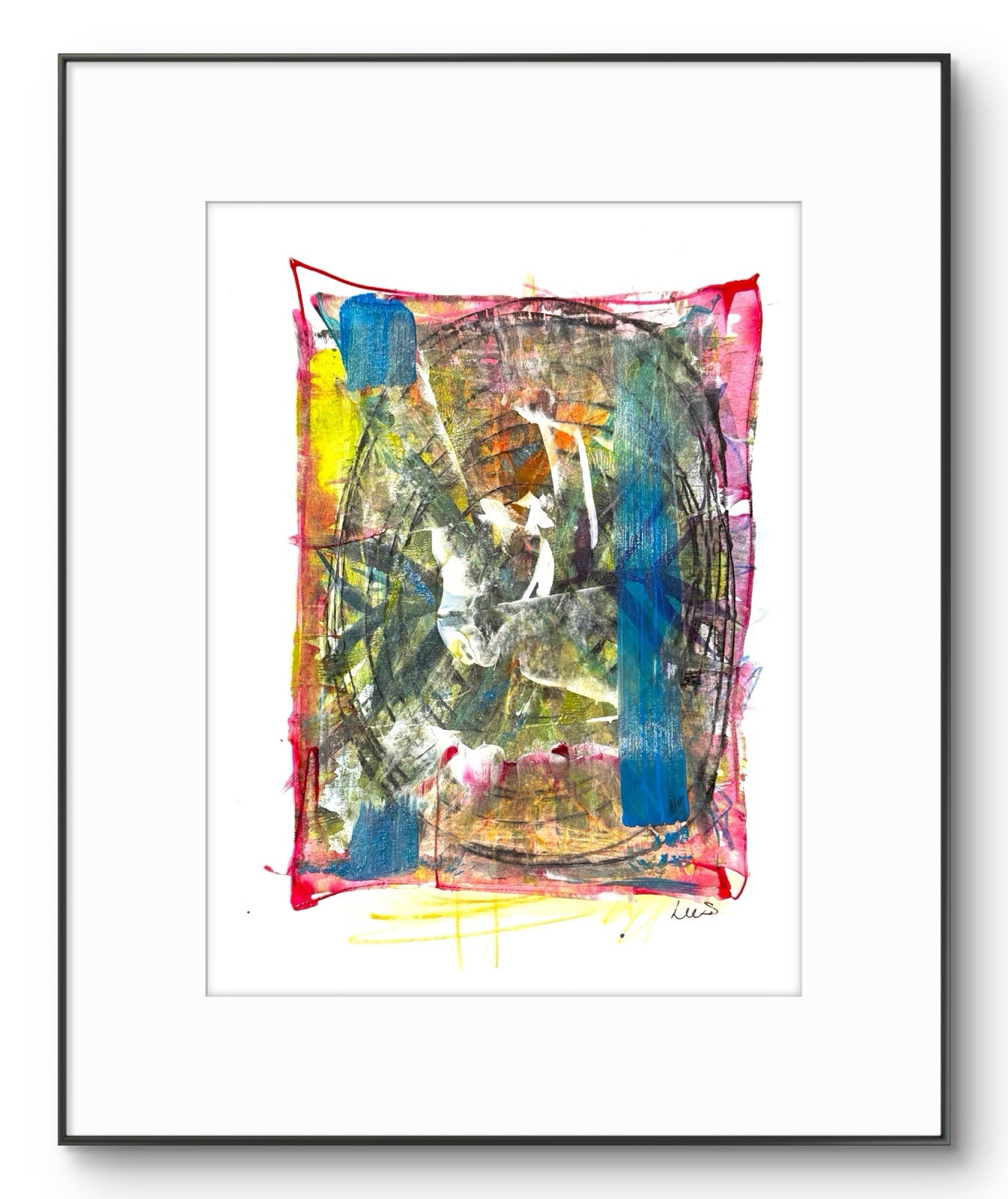 Original Abstract Expressionism 9×12 Handmade Unique Signed Fine Art 11