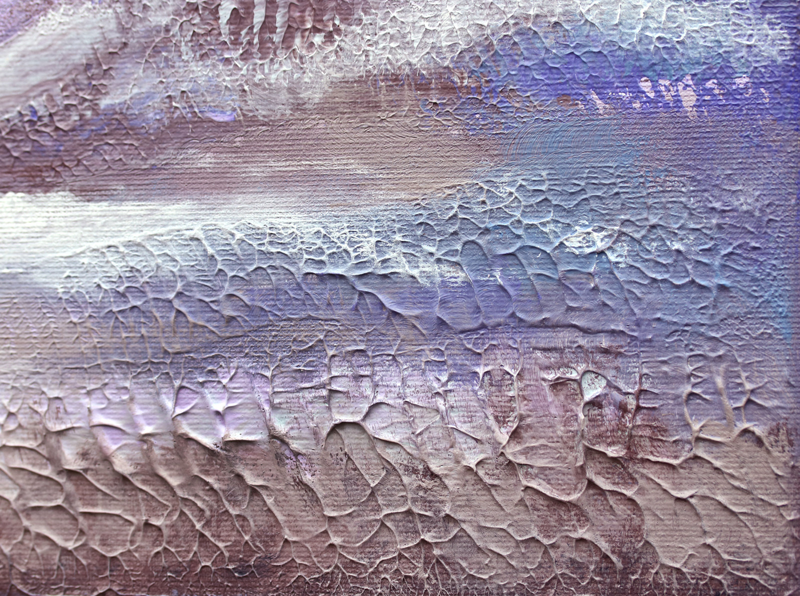 Blue purple landscape painting Deer wall art