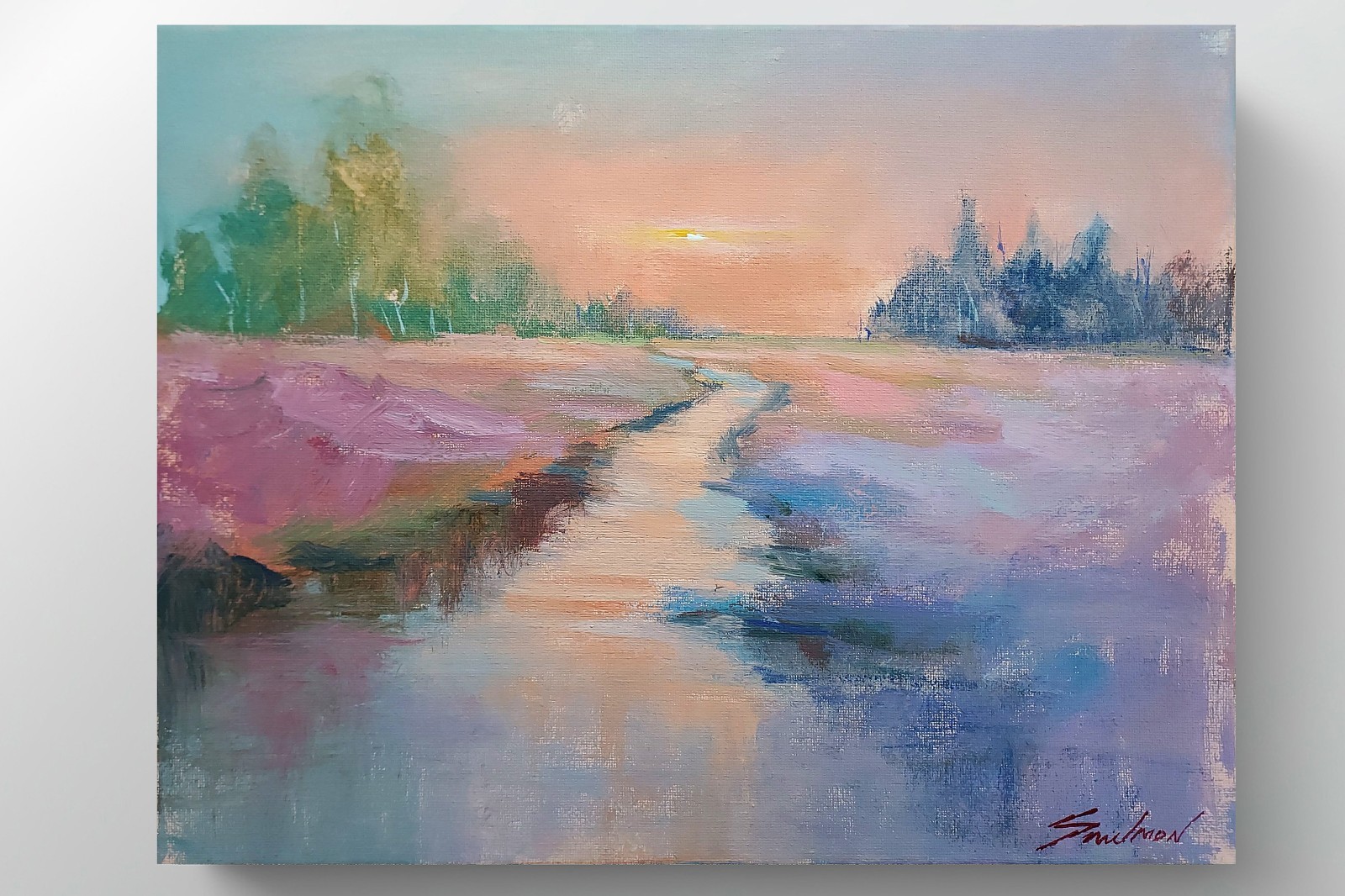 Original Impressionist Painting on 14×11 inch Canvas – Signed by the Artist