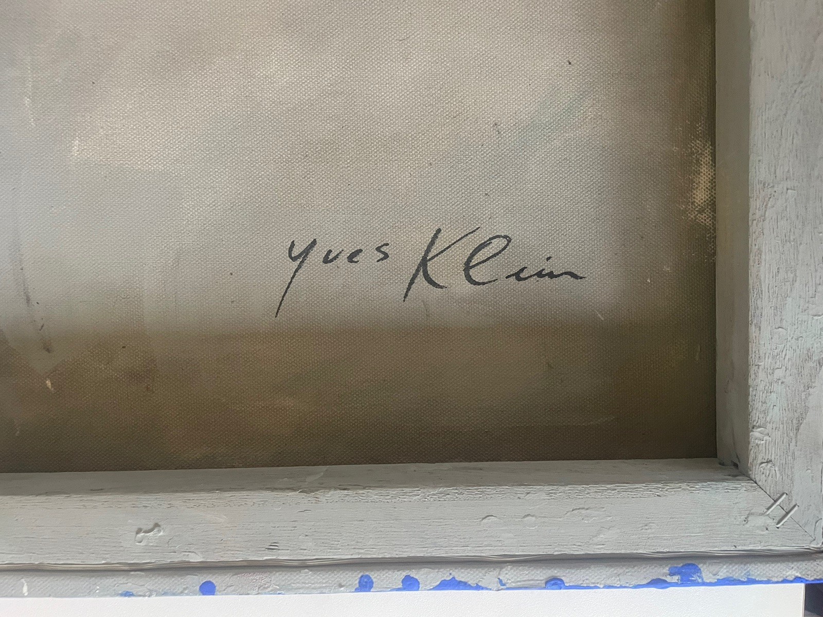 Yves Klein French Original Artwork Blu Canvas Art Blue Minimalist Monochrome