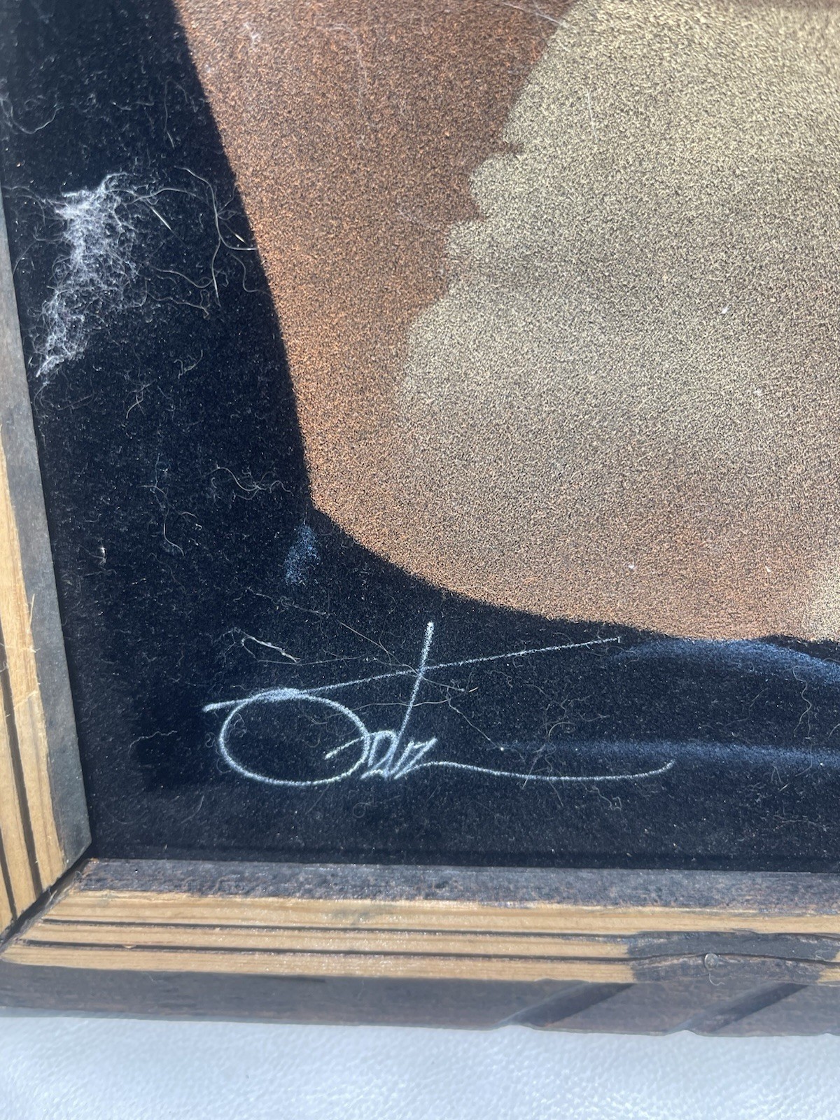 Vintage Bruce Lee Black Velvet Painting Numb Chucks Make Offer