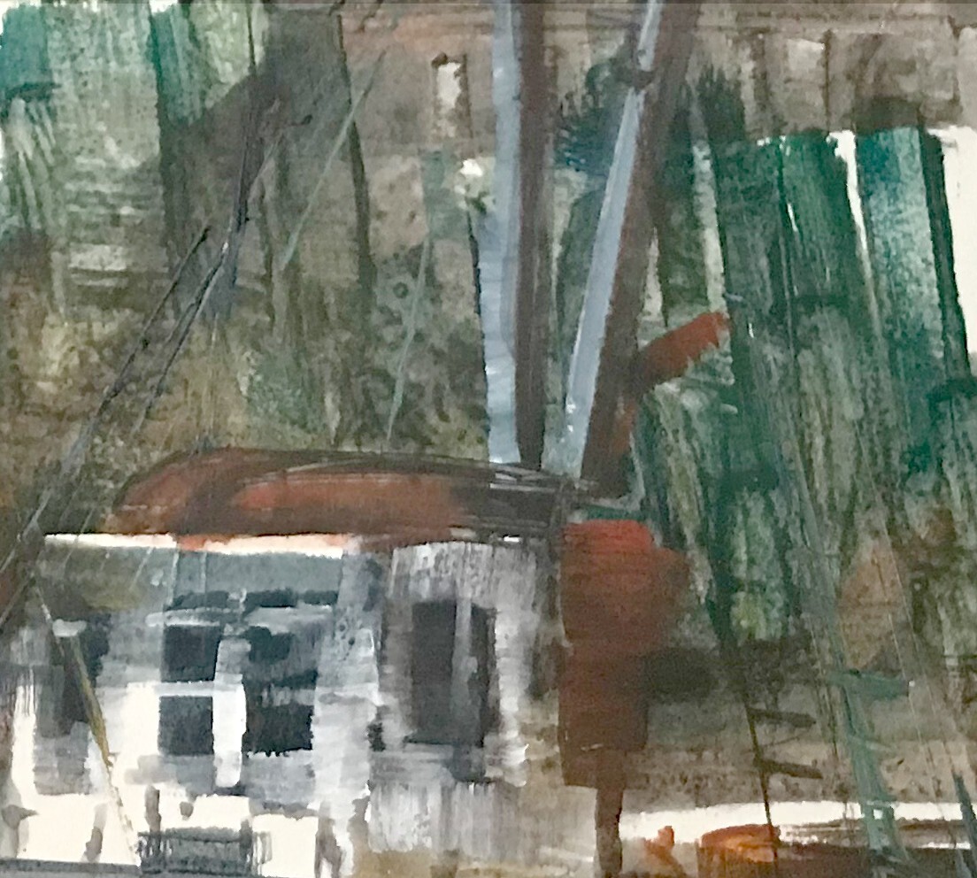 Provincetown, MA — Cape Cod Fishing Boat 17×20 in. Acrylic Hall Groat Sr.
