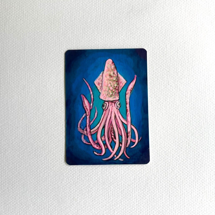 ACEO Original Art Card Mixed Media 3.5 x 2.5 Inches