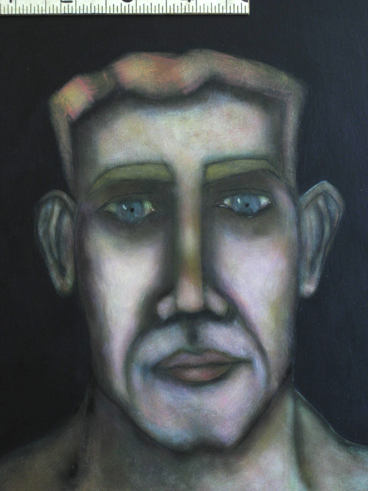 Original Male Portrait Painting, Framed Masculine Men, Fine Art Wall Décor