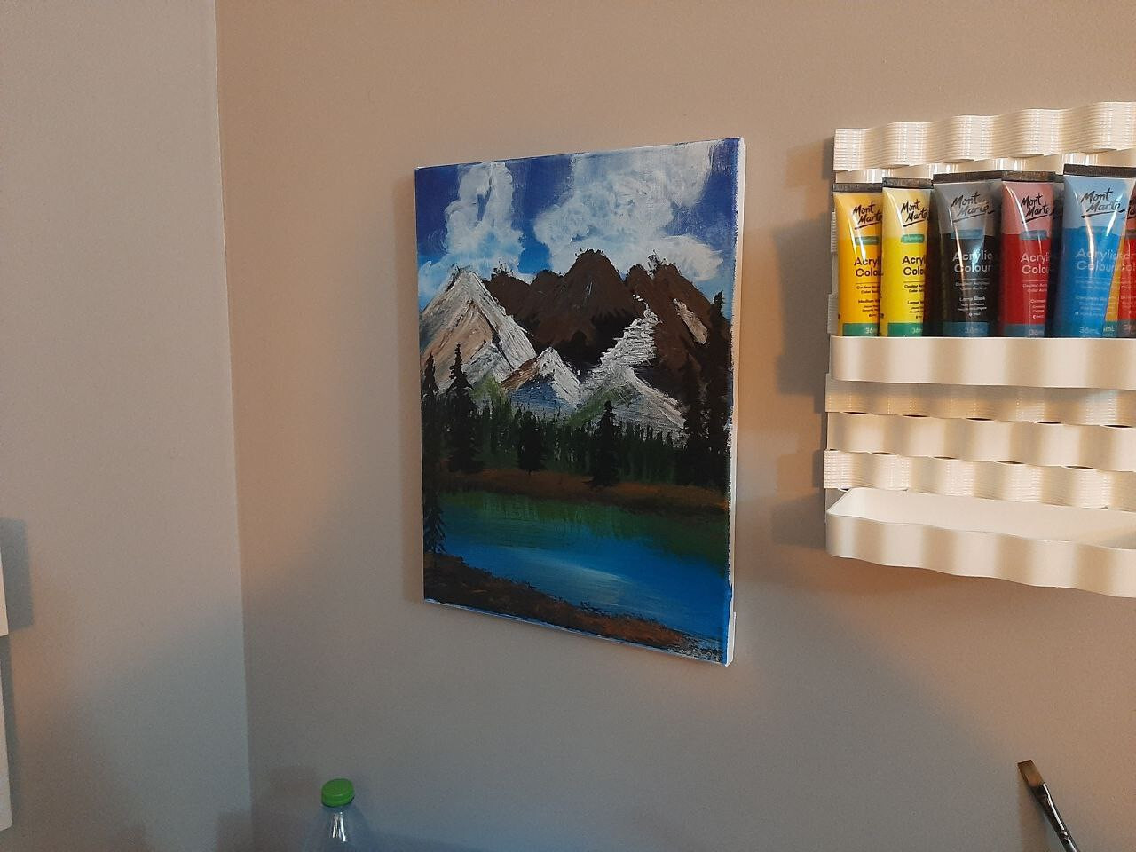 Alaska Autumn Landscape acrylic painting