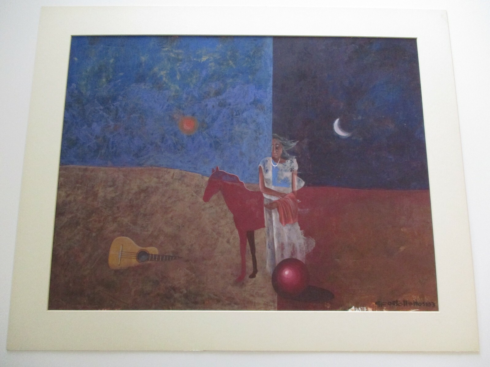 CASTELLANO PAINTING CUBIST CUBISM MUSICIAN SURREALISM MODERNISM EXPRESSIONISM
