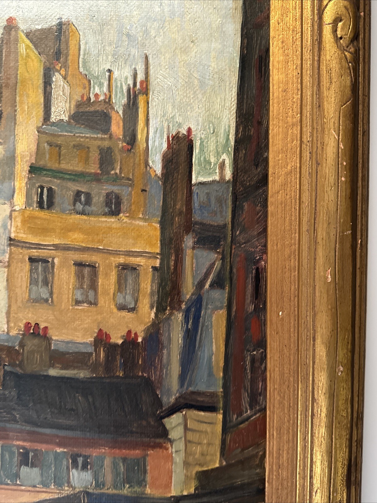 Antique Painting Paris France Street Scene Emil Kosa 1920’s Oil Masterful Famous