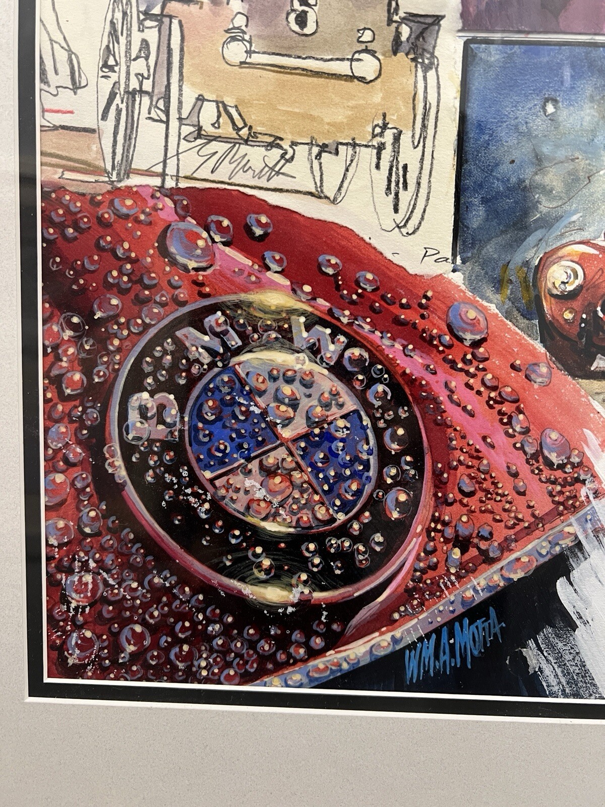 A.F.A.S. Members Watercolor Collage, Tom Fritz, Ken Eberts, WM.A. Motta, AFAS