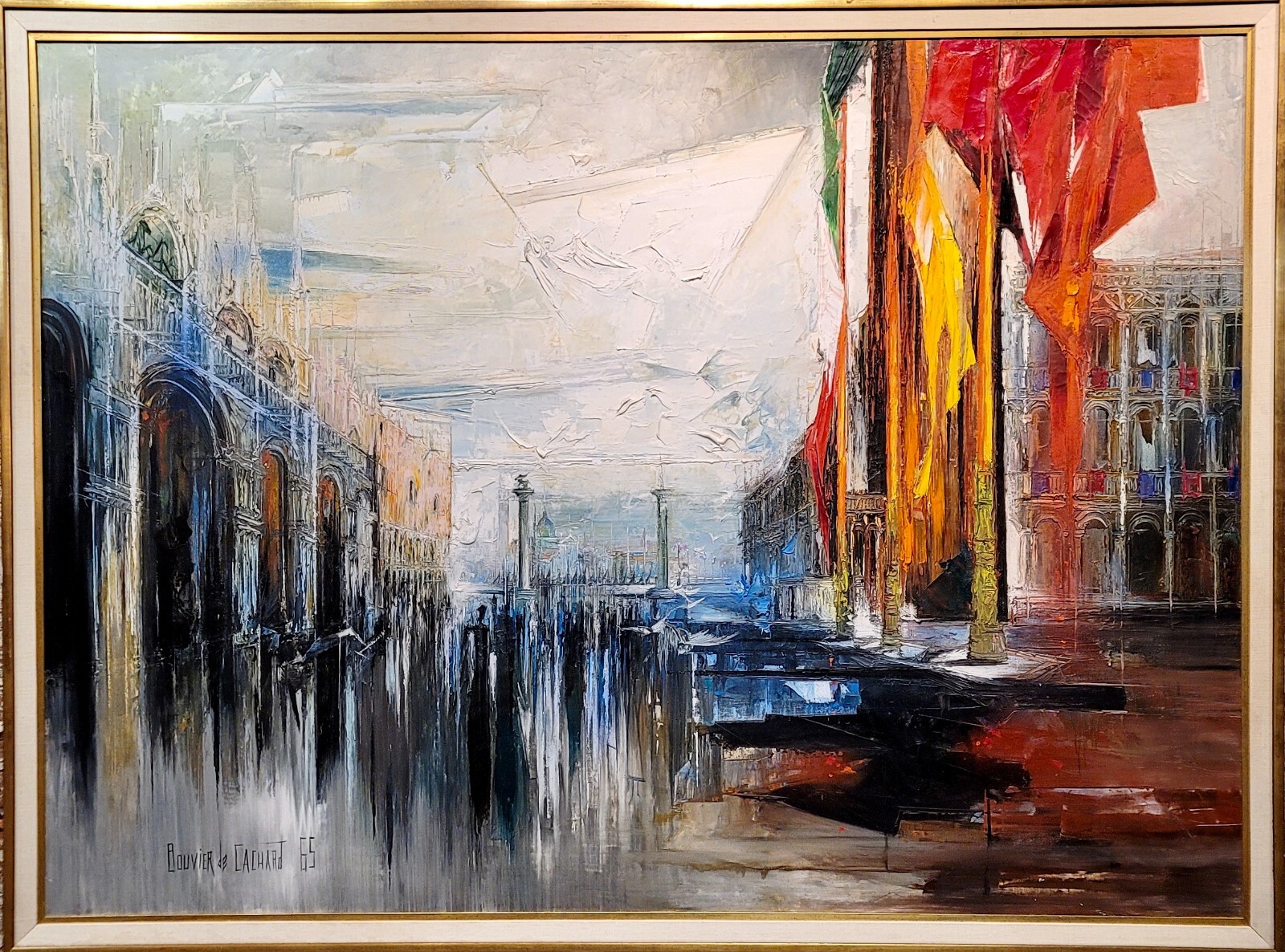 Regis de Bouvier de Cachard -1966 Piazza San Marco in Venice-Monumental