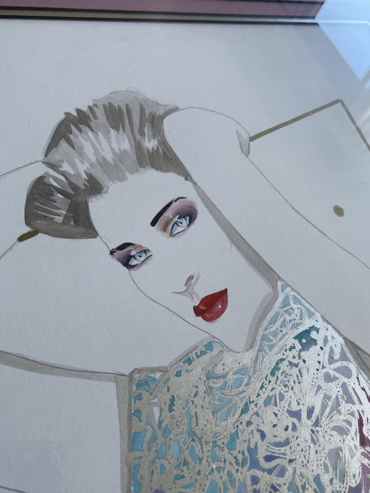 Steve Leal Original Art Hand Signed One of One – 🧑‍🎨 framed nagel 1980s