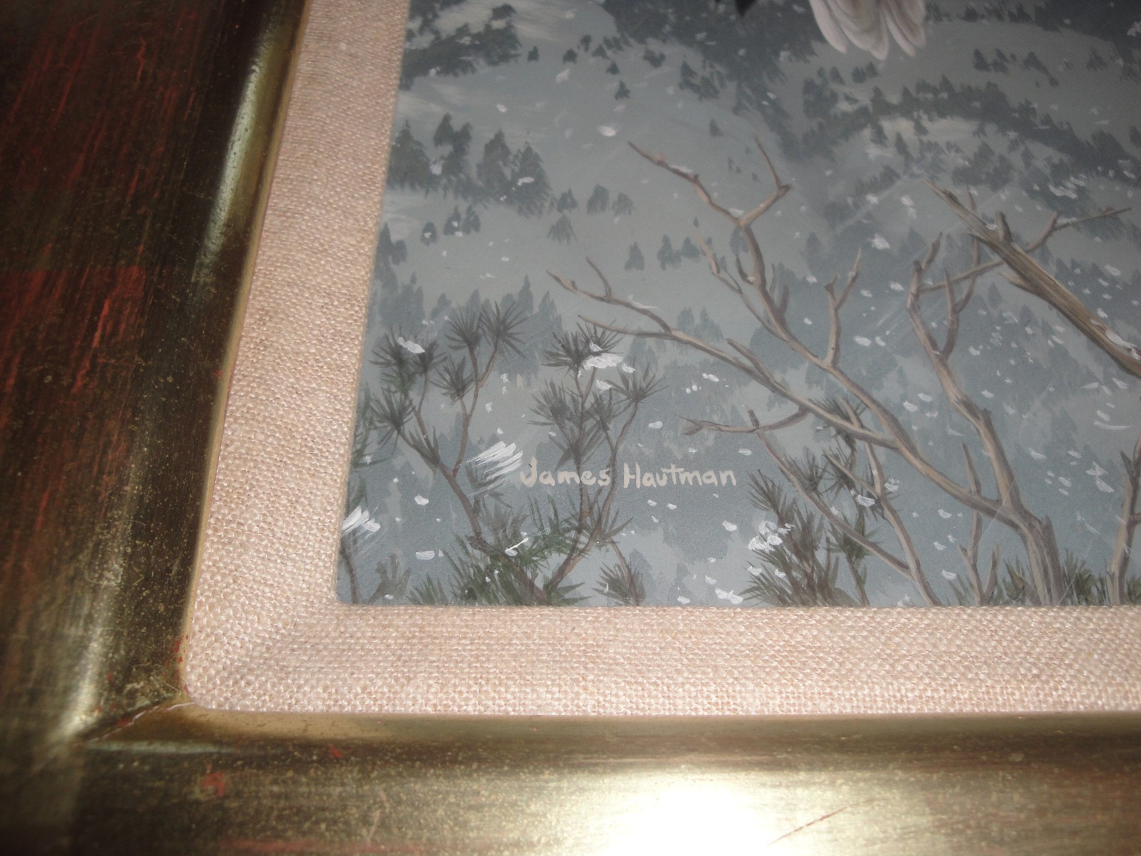 Federal Duck Stamp Winner Jim Hautman Original acrylic painting Bald Eagle NICE