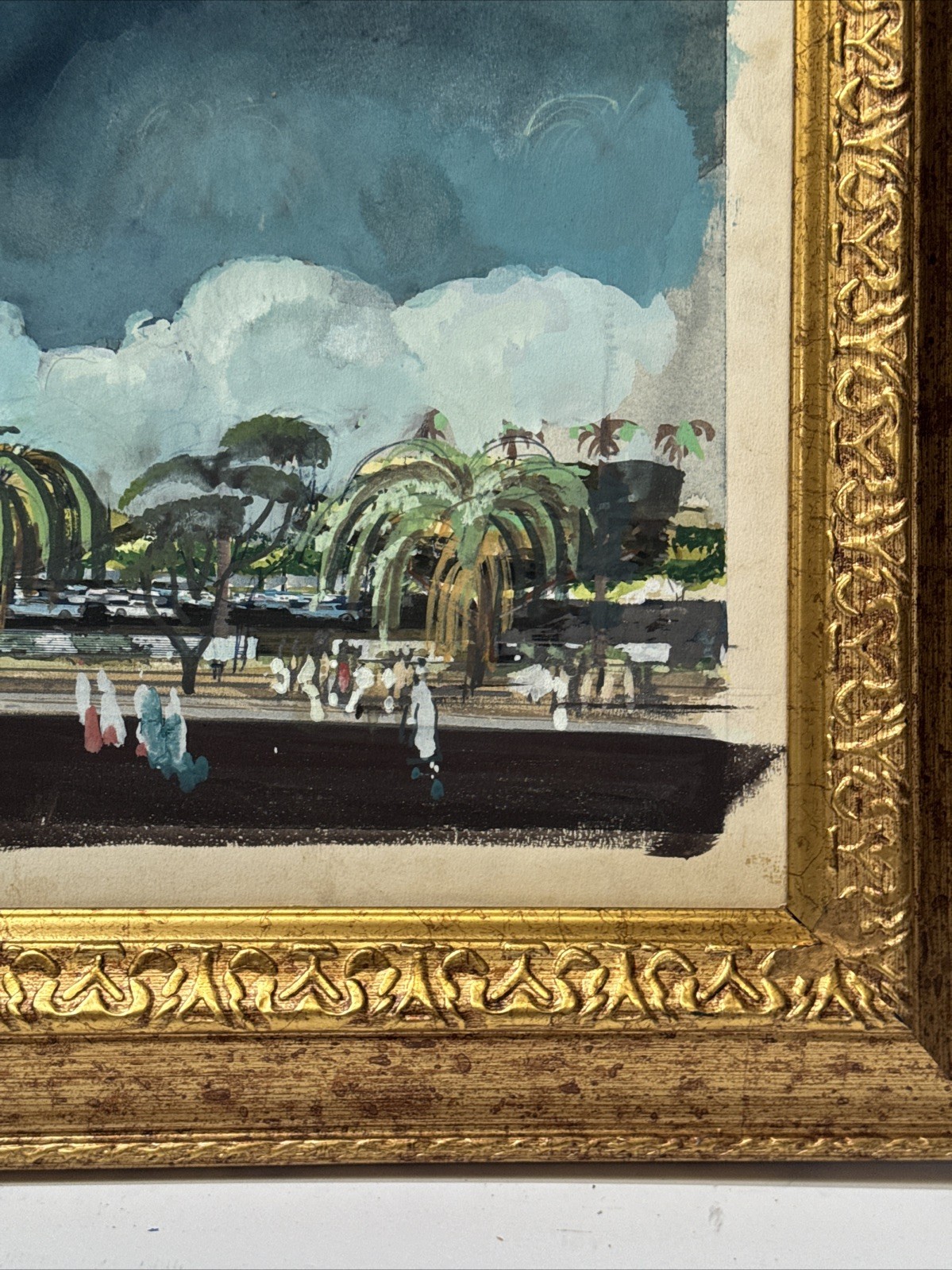 Millard Sheets Painting Architecture Architectural Mid Century Masonic Temple