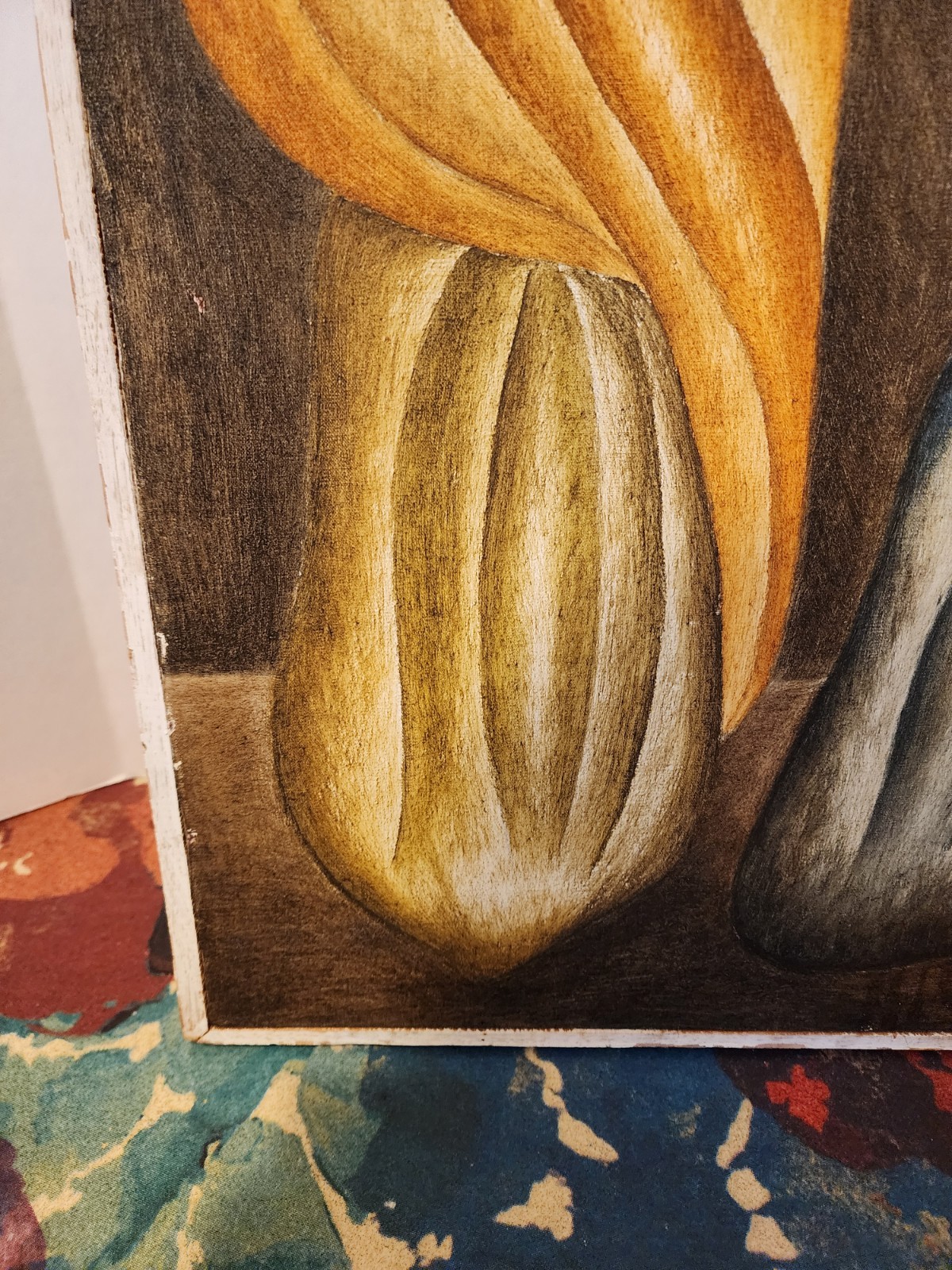 Gustavo Martinez Mexico Two Women Dos Mujeres Oil Painting 23.5″ X 18″ X 1″