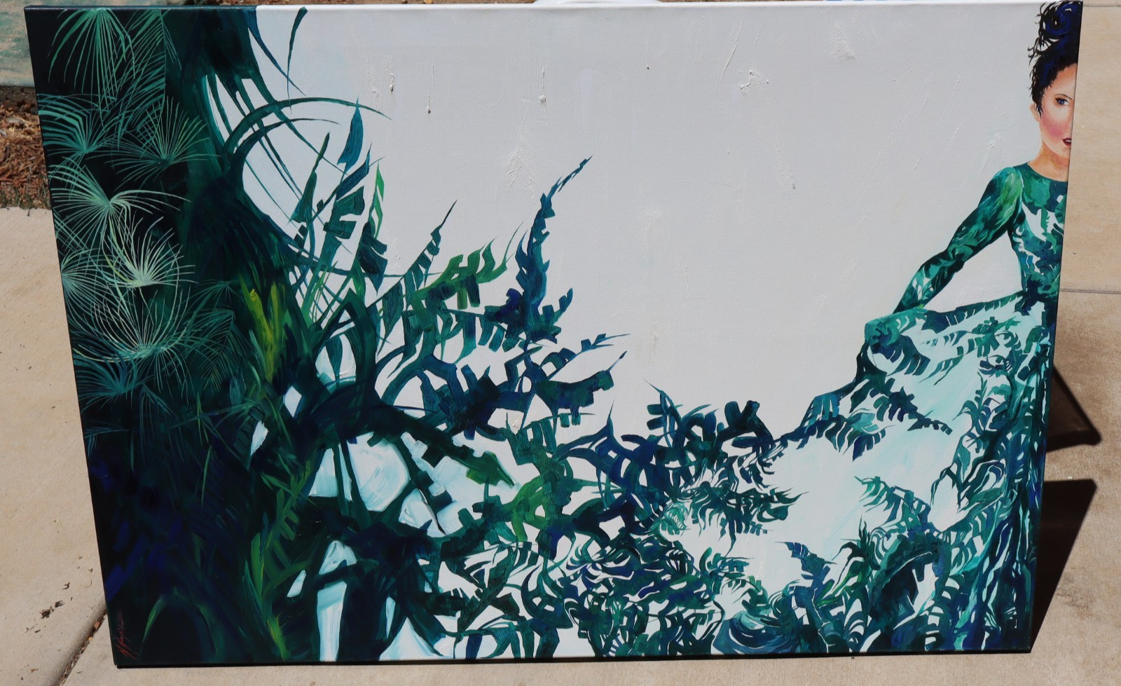 MARTA MUSZYNSKA Original Oil Painting Wildness Part 1 2017 Unframed
