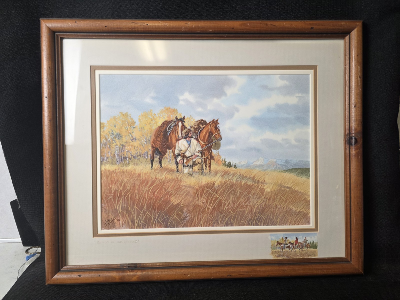Ron Stewart “Sounds In The Distance” Original Watercolor Painting 11″×15″