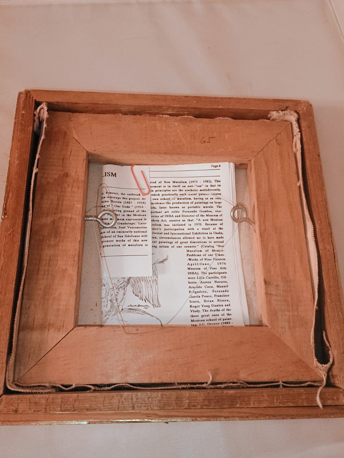 DAVID LEONARDO – 1998 8″ x 8″ Painting Latin Expressionist Framed