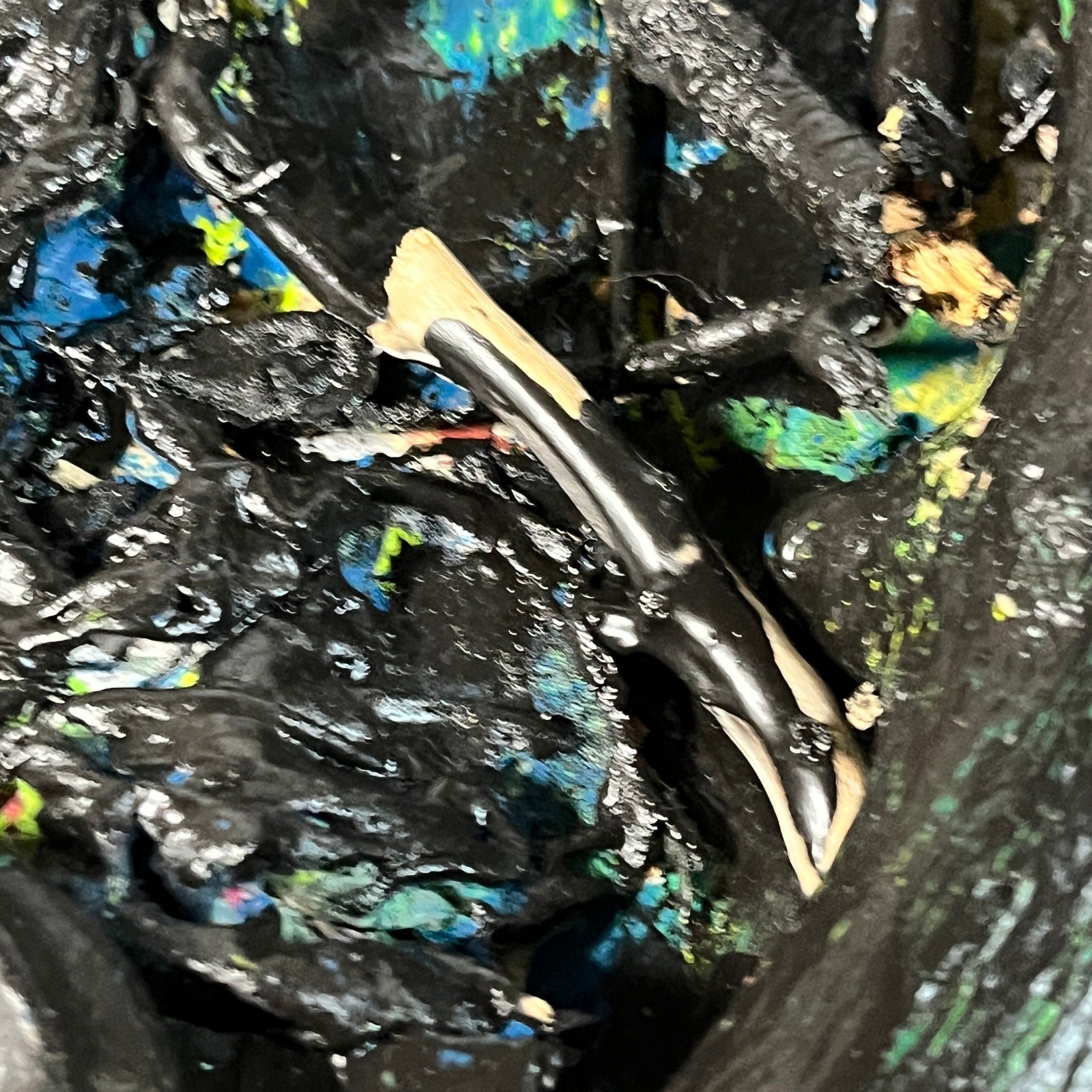 Original Abstract Assemblage Found Object Driftwood Art 22×23 “Subsidiary”