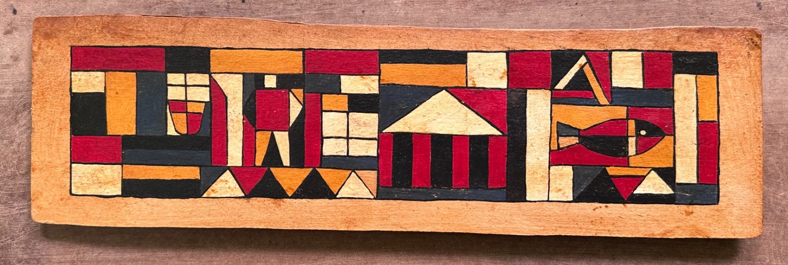 Oil on Cardboard Study Attributed to Joaquín Torres-García