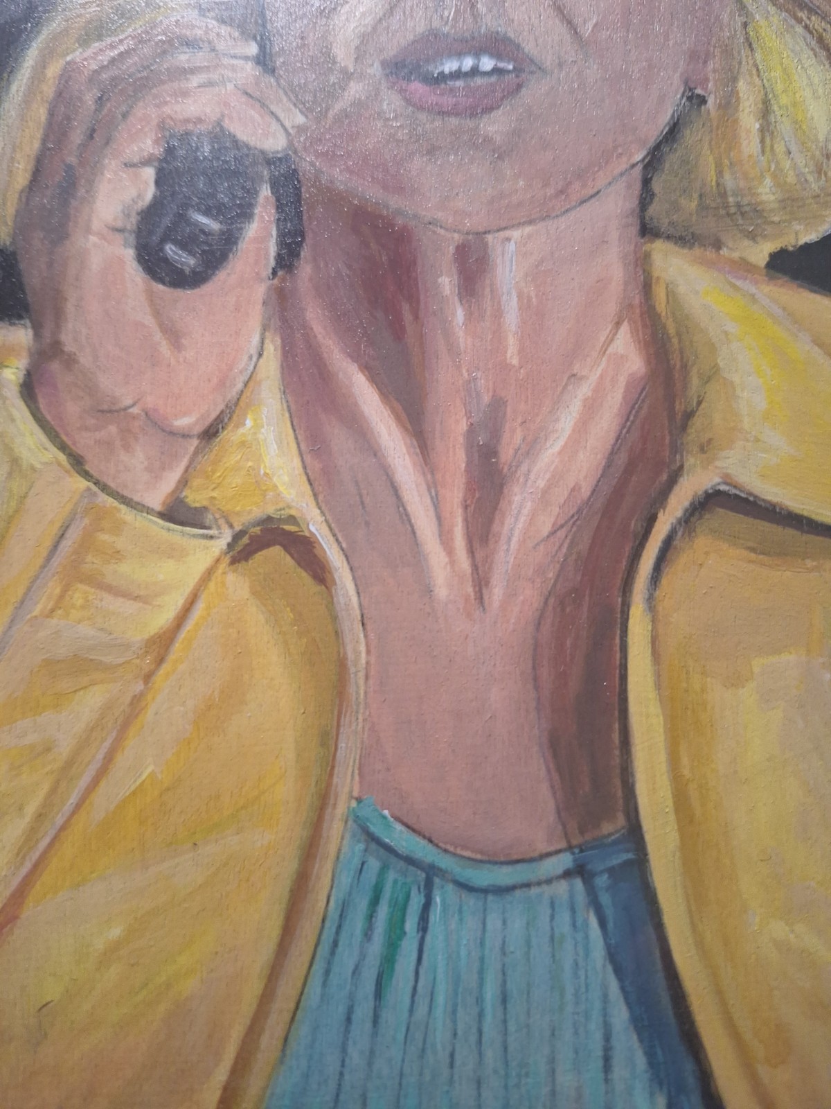 Pluribus Movie Scene 8×8 Acrylic Wood Panel Painting