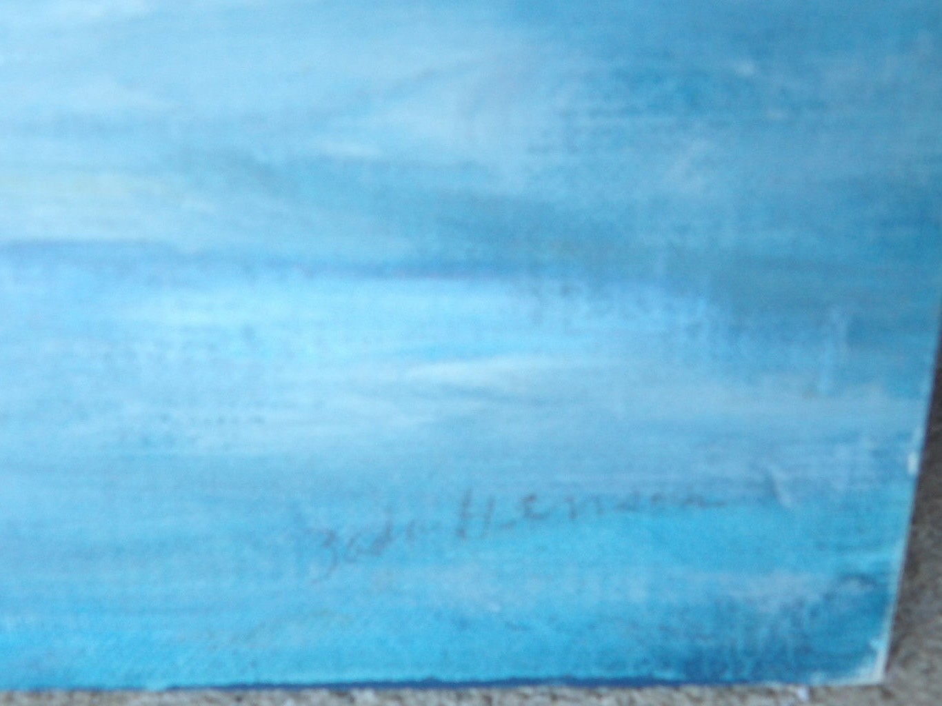 Jesus walking on water Original Acrylic Painting Canvas Board, 16″ x 20″ signed