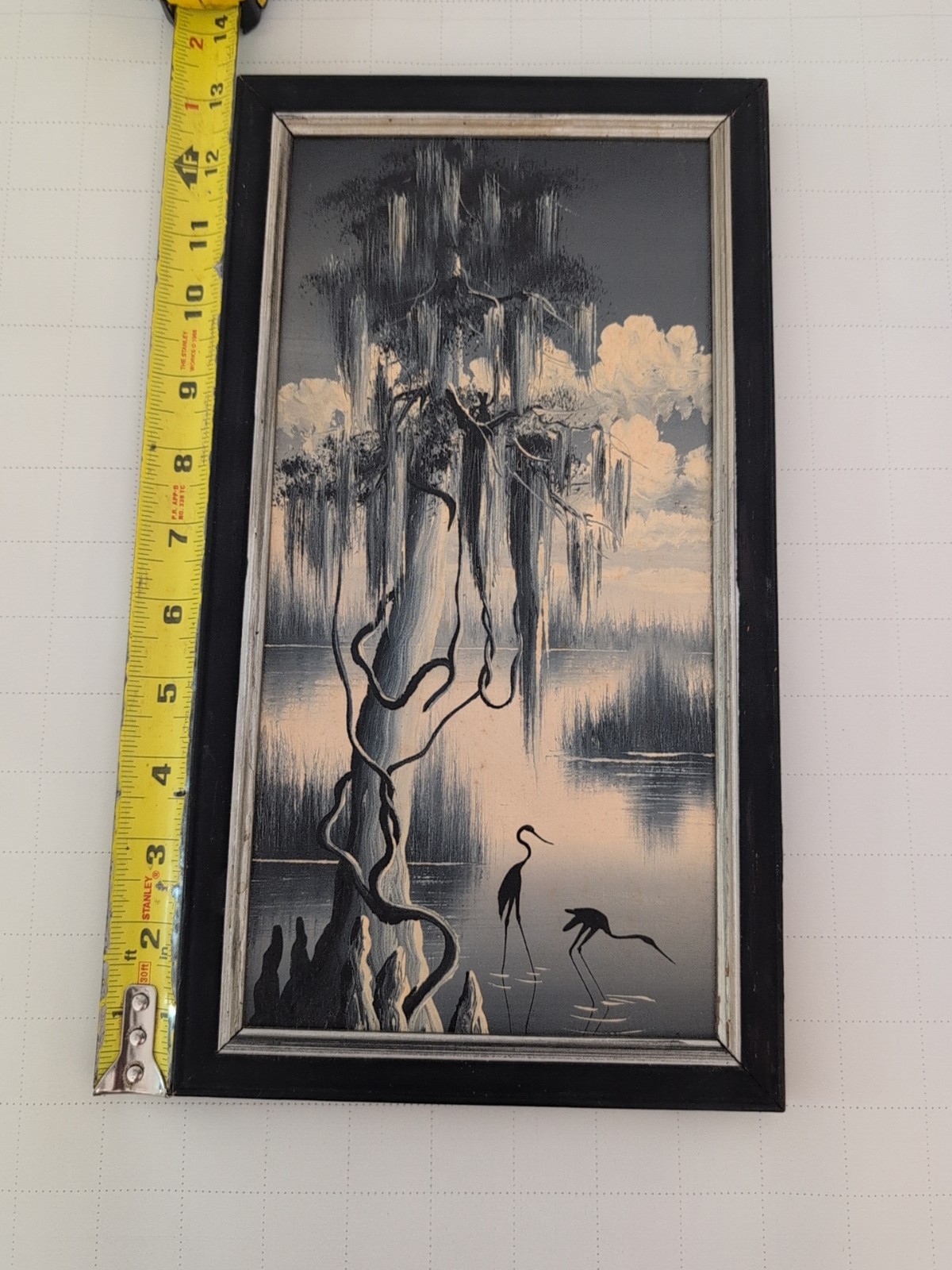 T.S. Driskell ” Bayou artist” Louisiana Herons In The Bayou County 1961