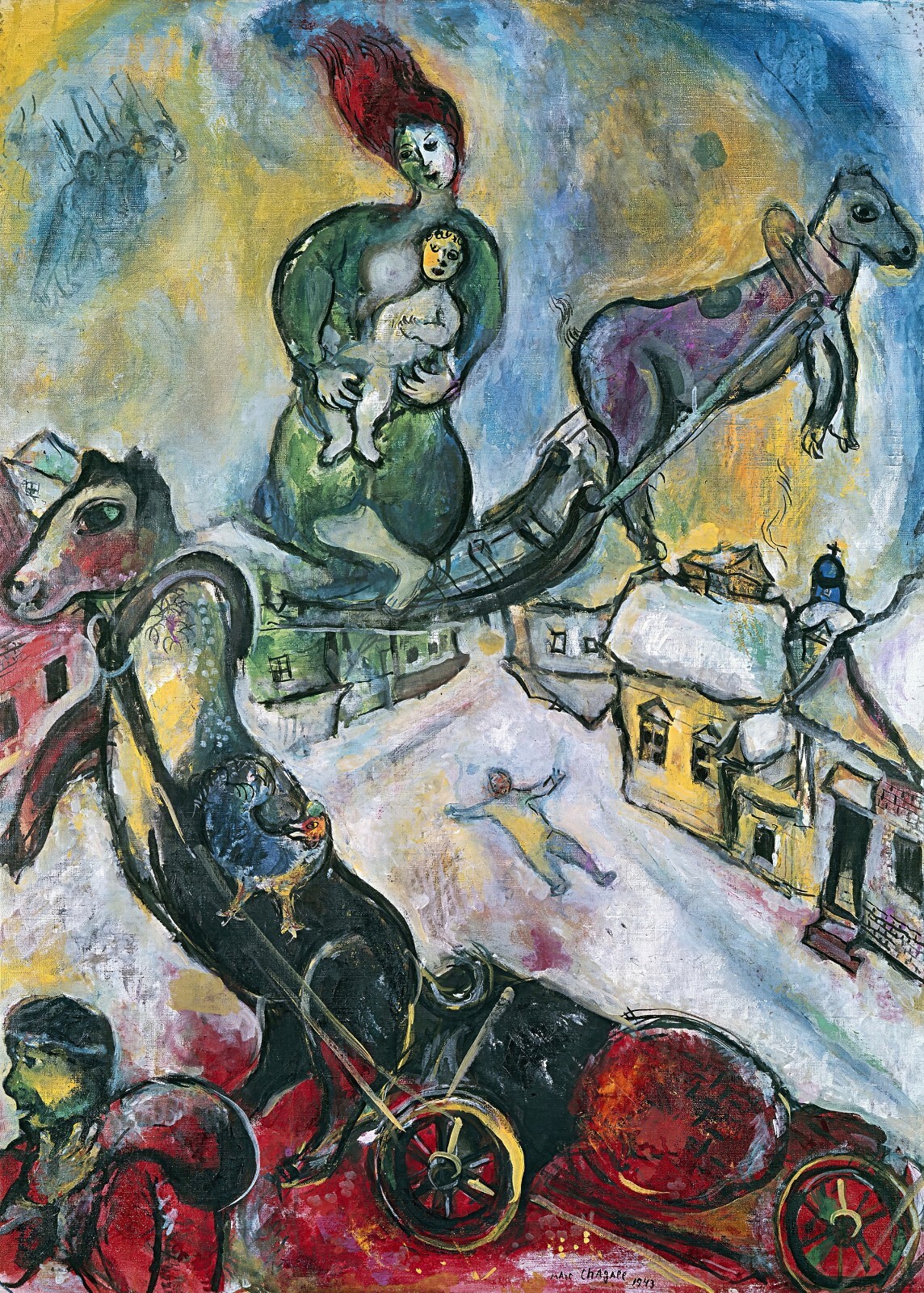 The War Painting by Marc Chagall Reproduction