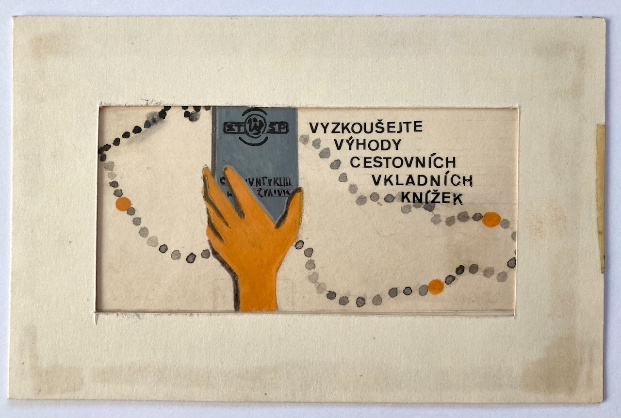 Original Paintings Graphics – ADVERTISING CONCEPTS – BANKING – CZECHOSLOVAKIA