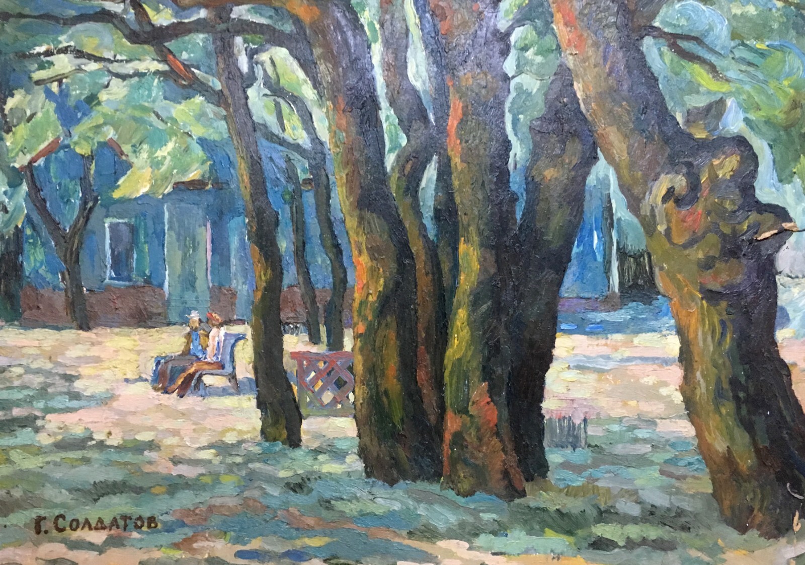 Oil Painting Unframed It is Noon Soldatov G Nature Painting Kitchen Decor n623