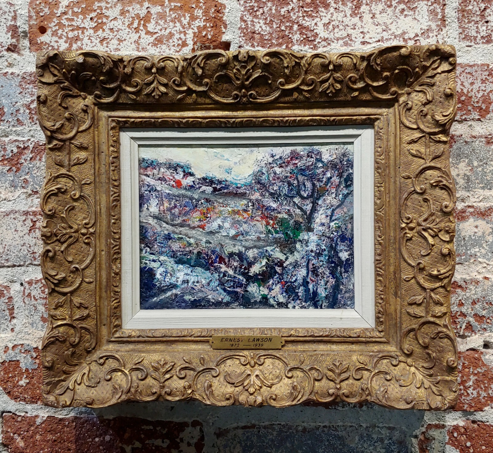 Ernest Lawson -The Winding Road to Cripple Creek in Colorado-Oil painting-c1920s