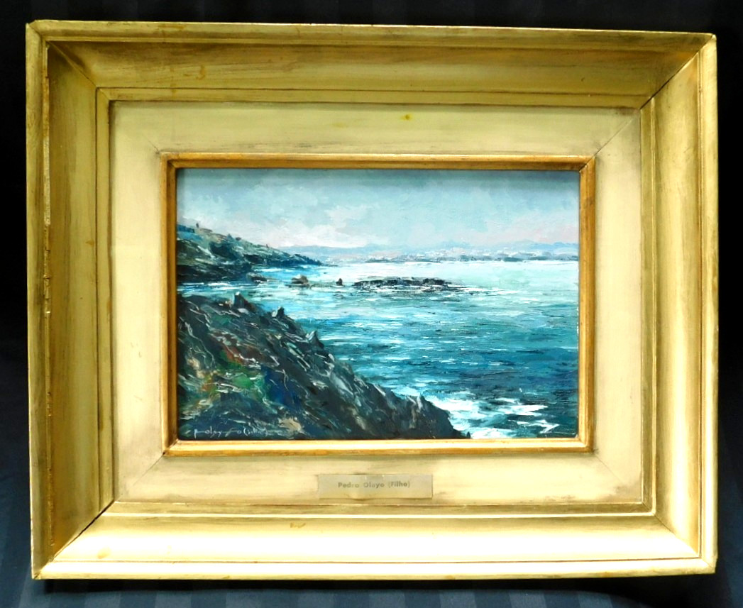 LISTED PORTUGUESE PEDRO OLAYO (1930 – 2017) FINE ORIGINAL OIL PAINTING