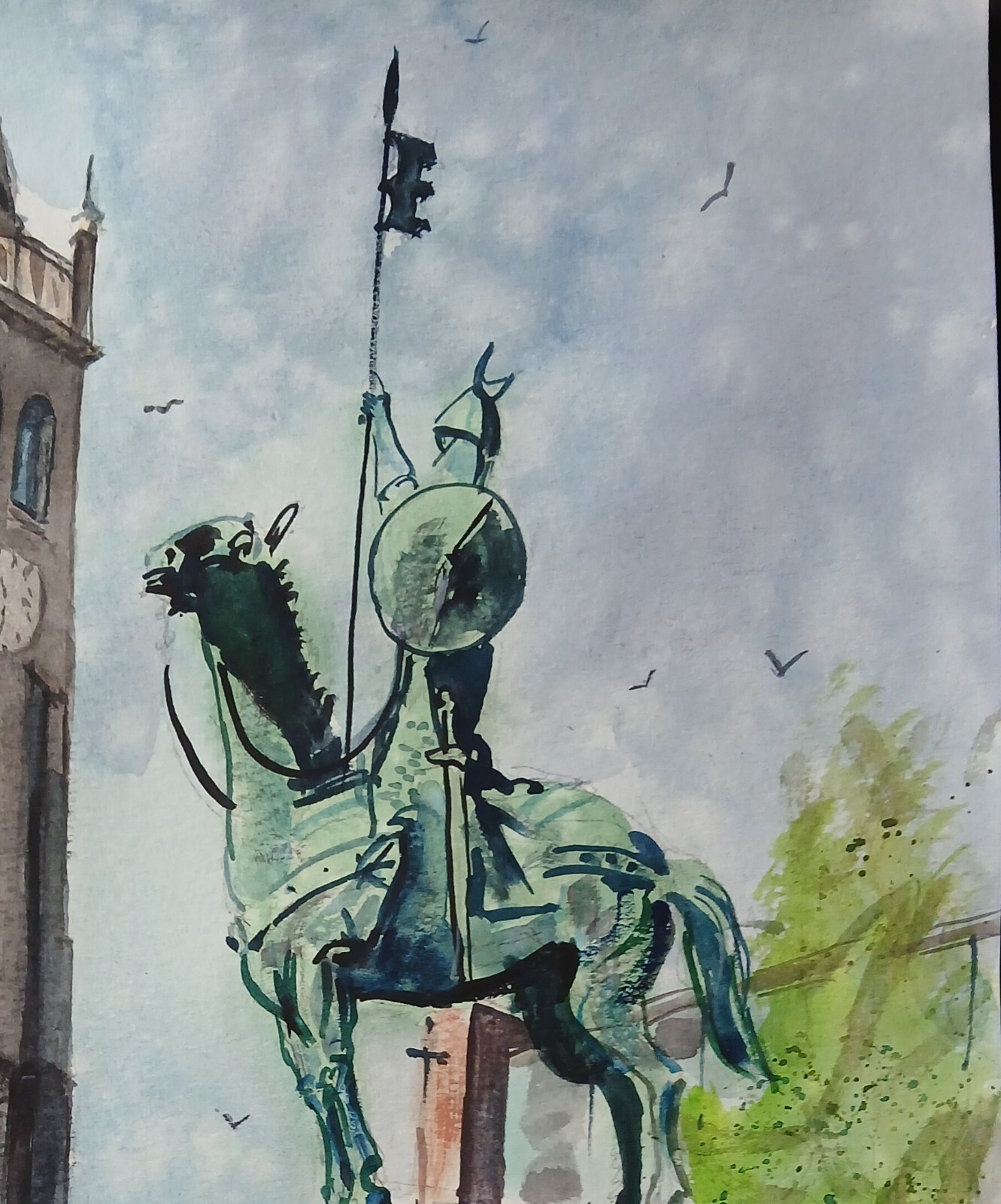 Original Watercolor Painting “Oporto, Portugal” 11″ x 15″ NOT A PRINT
