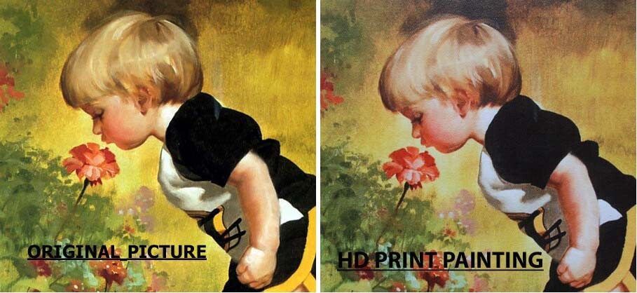 Girl with Pottery Bottle Oil painting Wall art Giclee Printed on Canvas P1160