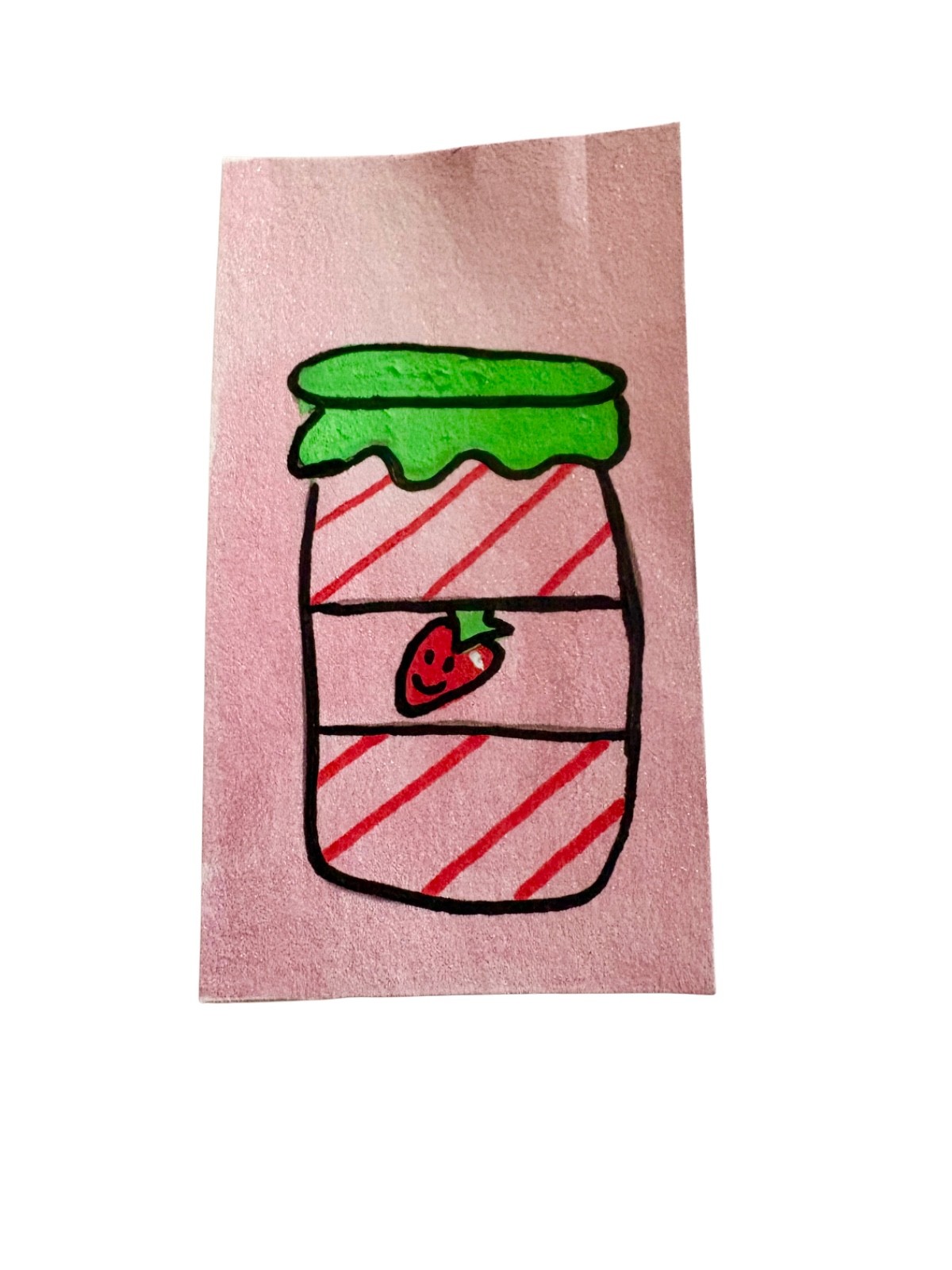 ACEO Original Watercolor And Ink Painting “This Berry Summer” By Cole B 2.5×3.5”