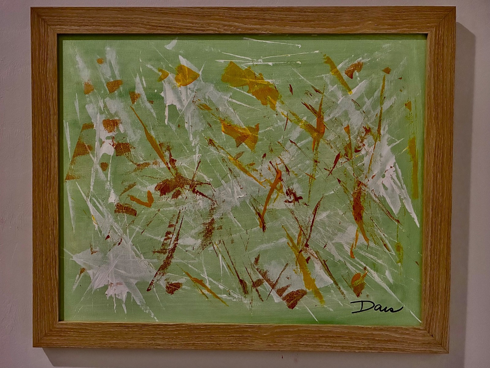 ACRYLIC PAINTING BY ARTIST DAIS 16X20 HANG IT AND IT WILL MAKE YOU FEEL GREAT