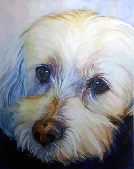 Custom watercolor Pet Portrait from Photo A4 8×11.5″ Realistic Personalised art