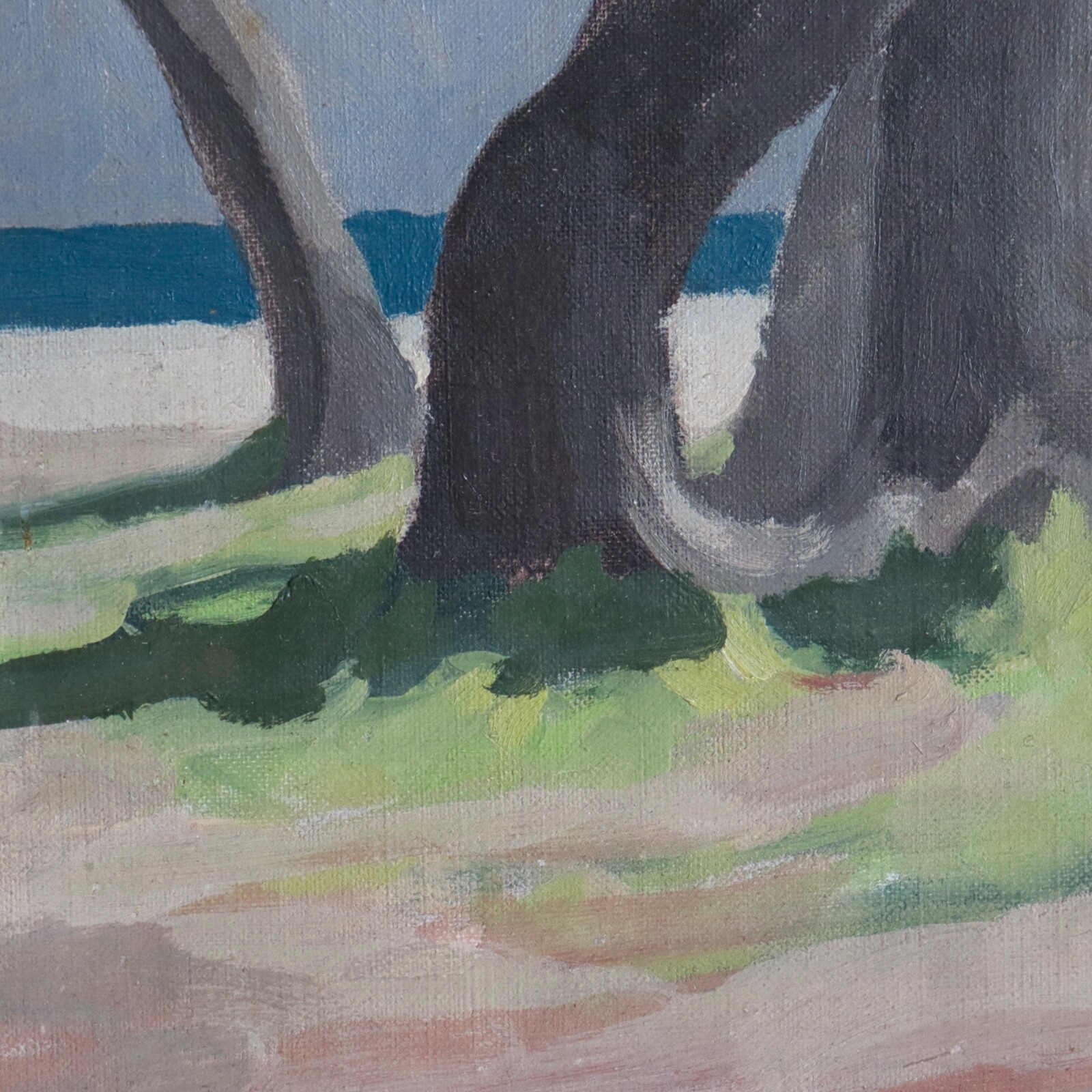 1953 Elihu Root Jr. Cedars Painting St Augustine Florida Beach Seascape New York