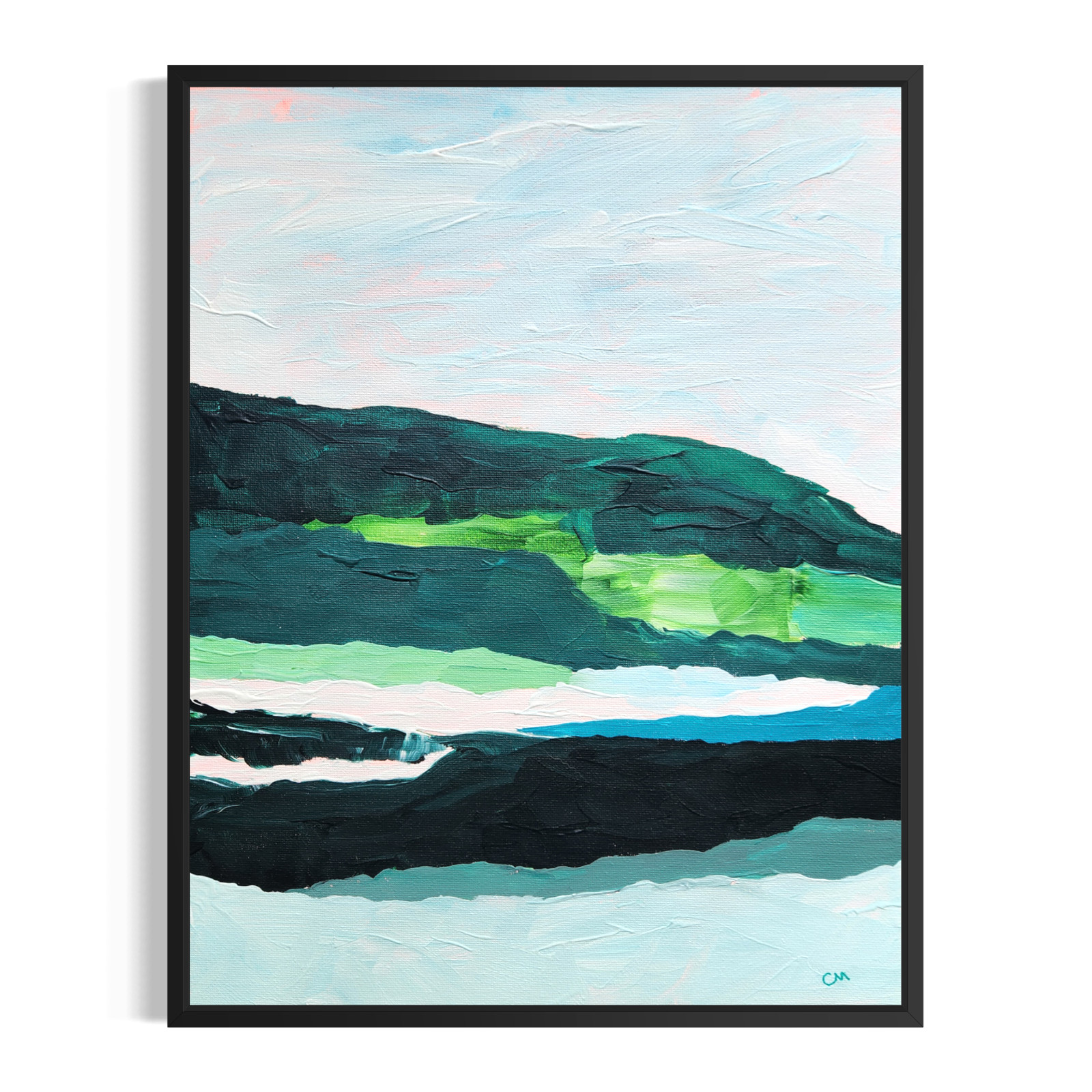 Contemporary Expressionist Original Landscape Painting 14×11 Canvas