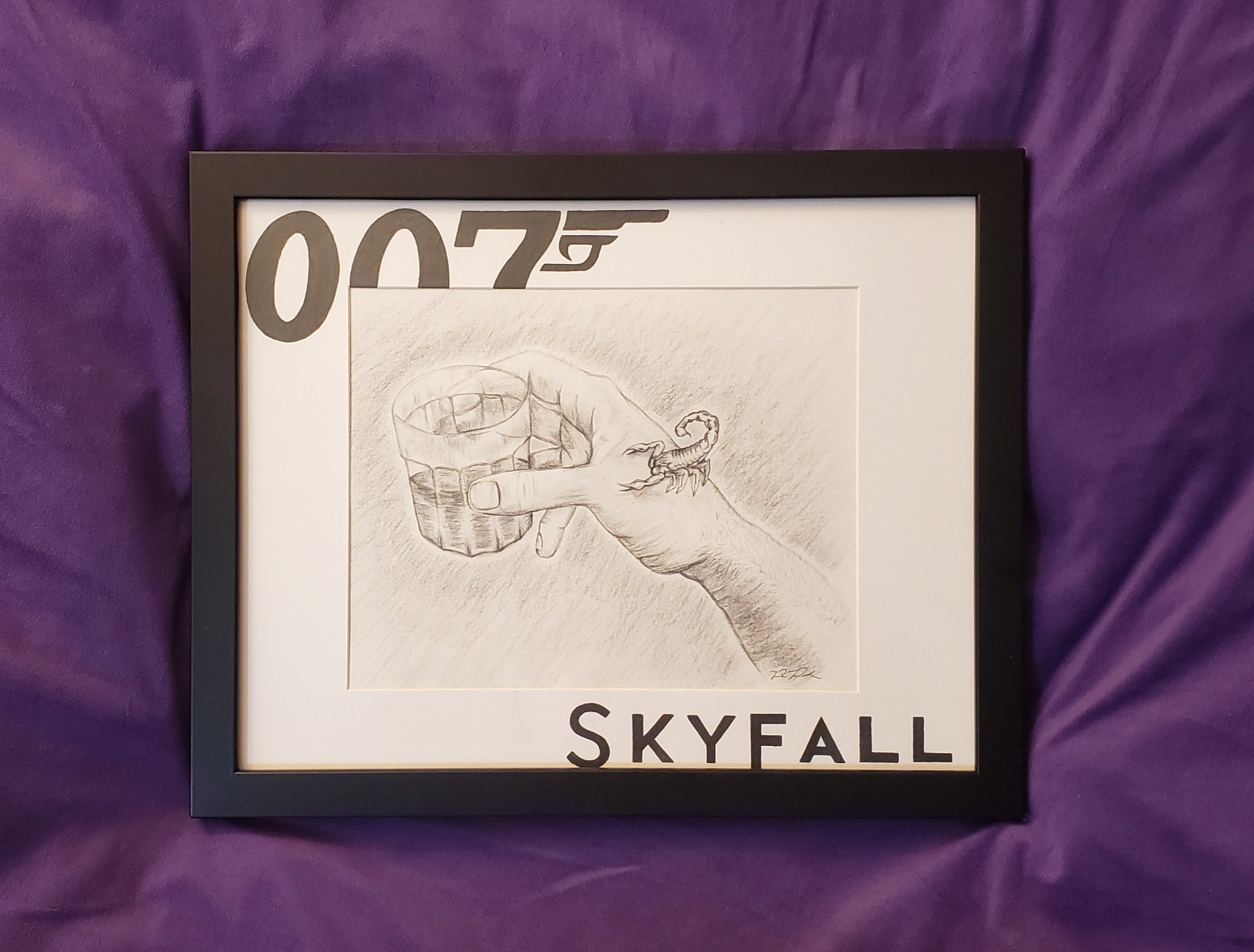 007 Skyfall – Scorpion Drink, Custom Sketched Portrait