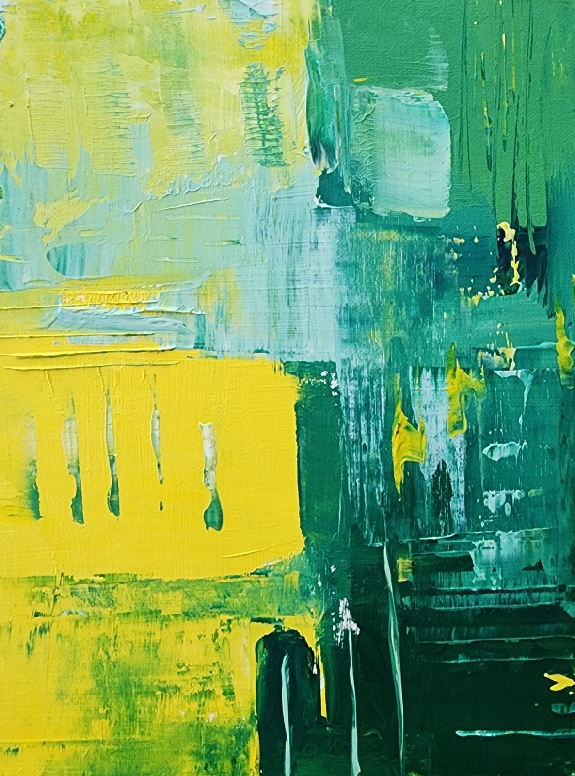 Summer Grass – Original Abstract Oil Painting by Blair Russell – 9″ x 12″