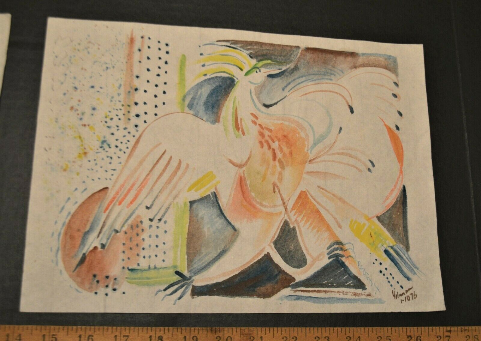 5 Nice Water Color Works Noted Indiana Artist Robert Lohman Signed Dated 1976-78
