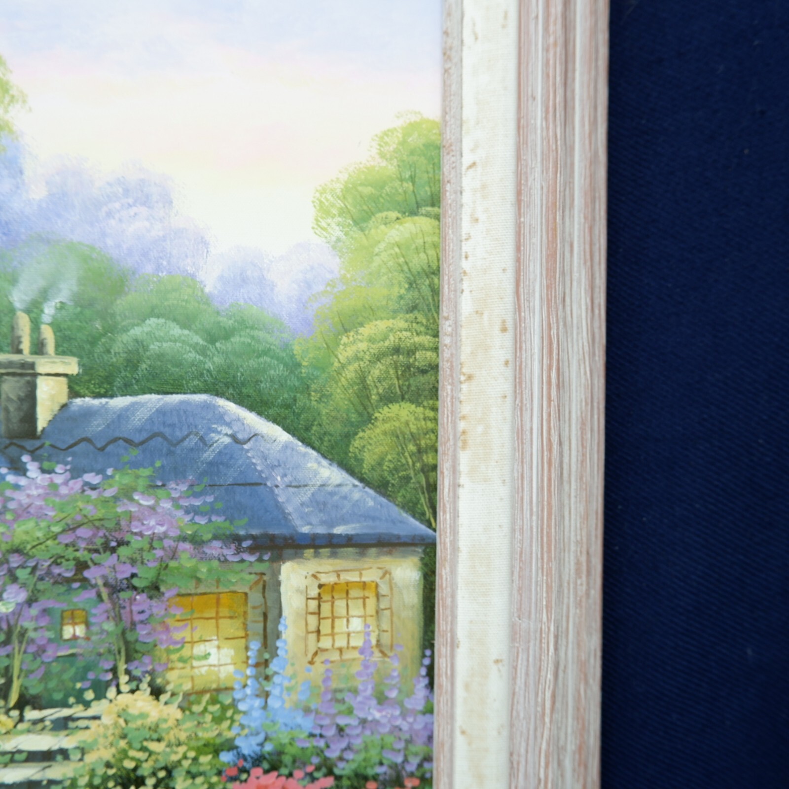 C. Jaffey Cottage in Spring Painting (Oil on Canvas) (16.5″ x 21″)