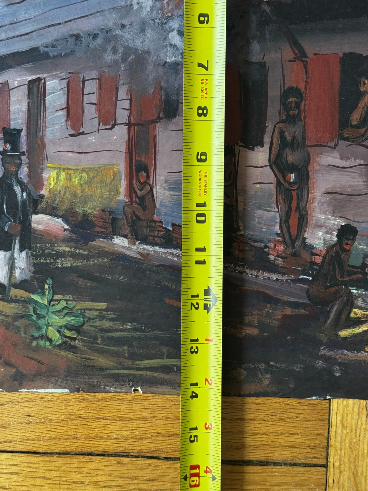 Vintage C.1937 Gouache Paper Painting Caribbean / Brazil Jean Schweckler 14 x 19
