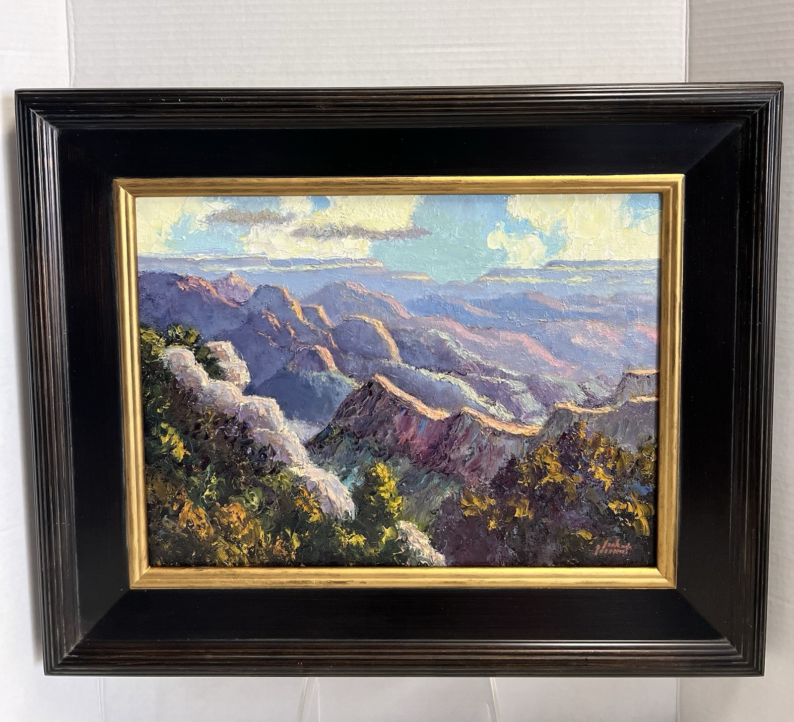 Mark Monsarrat “Grand Canyon Overlook”(2023) Original Oil Painting 12”x16”