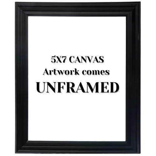 Female Figure 5×7 Canvas Original Art Expressionism Abstract Feminine Woman Girl