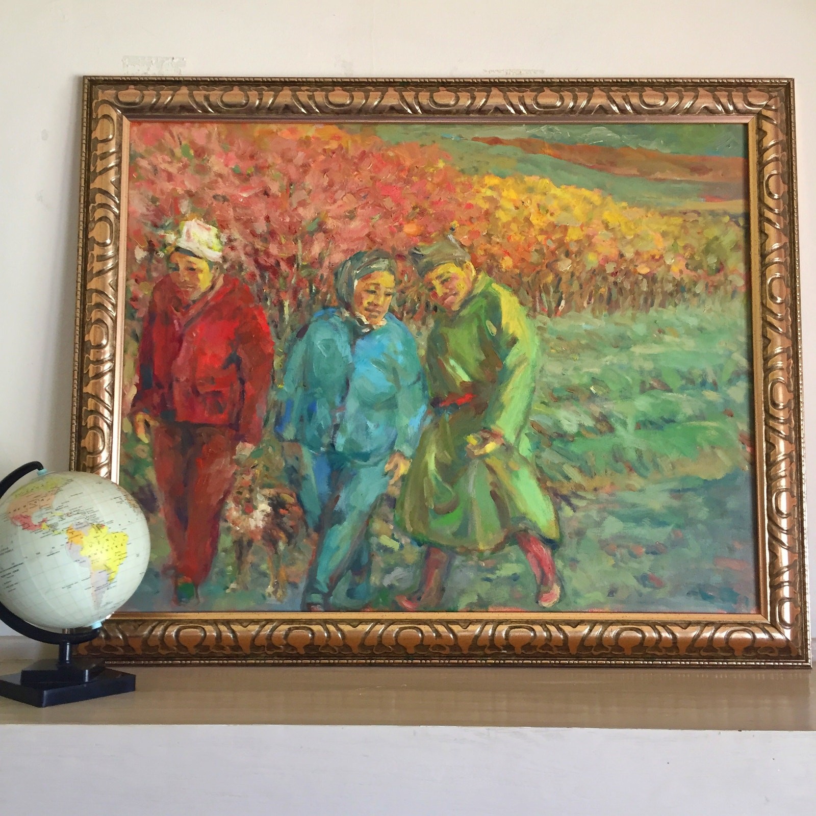 Original Framed Oil Painting Impressionism Celia Huddleston Shung-hwa Chow