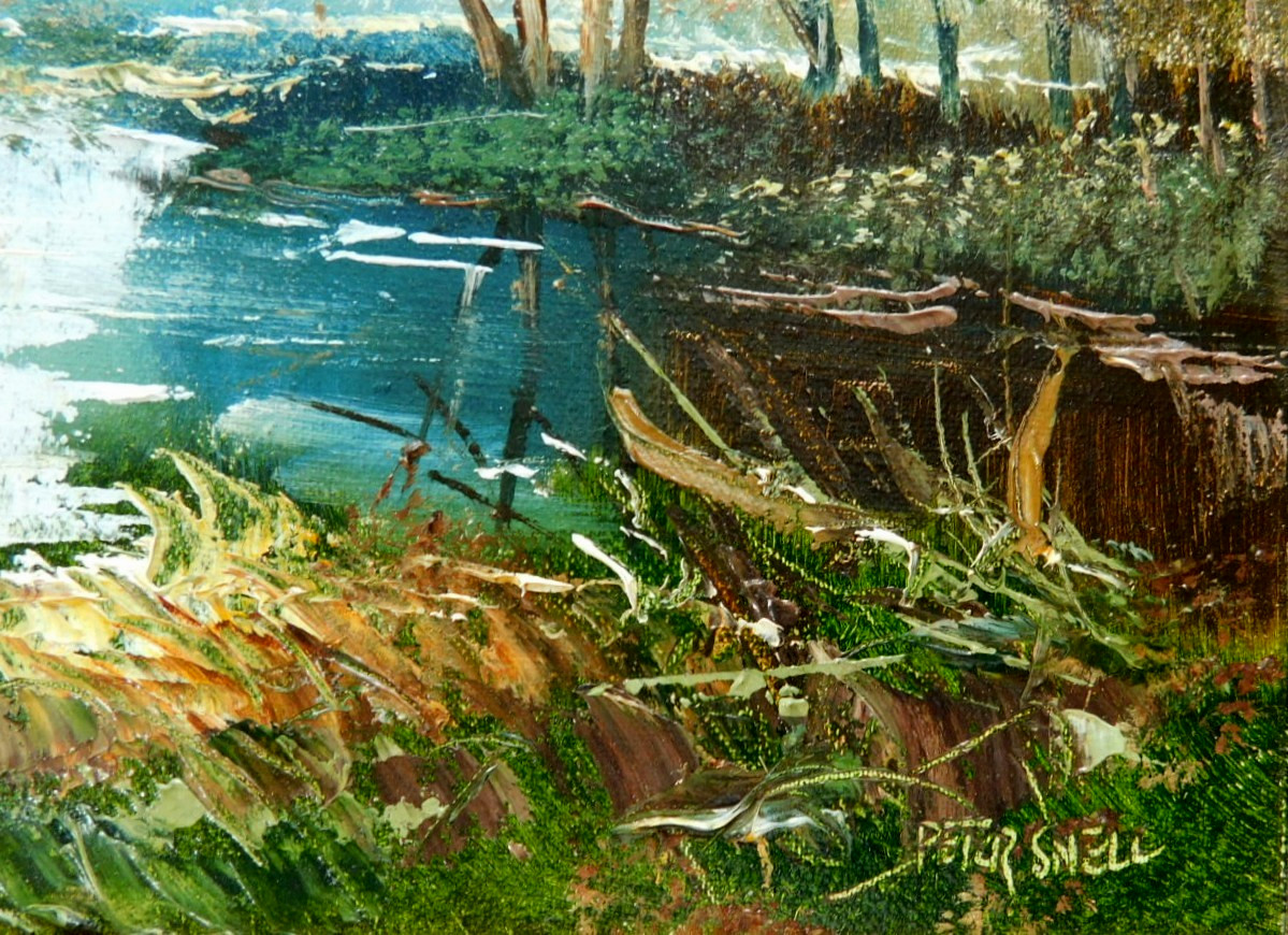 LISTED BRITISH PETER SNELL (1935-) FINE VINTAGE ORIGINAL OIL PAINTING