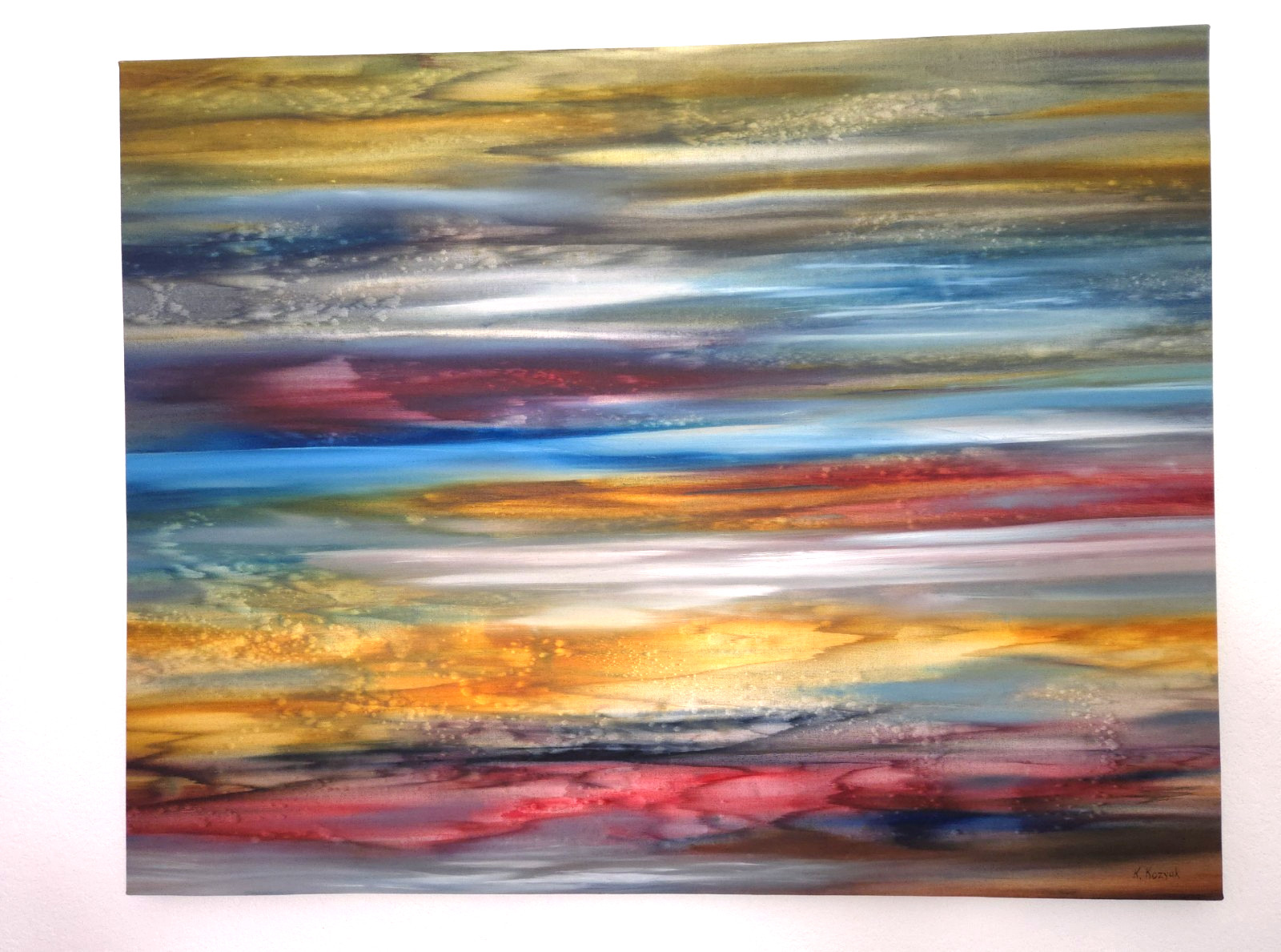 original painting by Khrystyna Kozuk “Painted Desert” 35″ x 46″ unframed